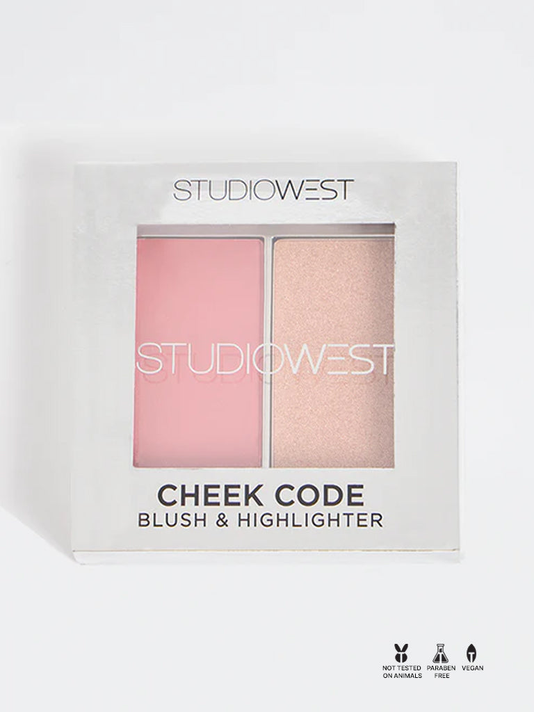 Studiowest Cheek Code Dusty Mauve Highlighter and Blush Set - 11 gm