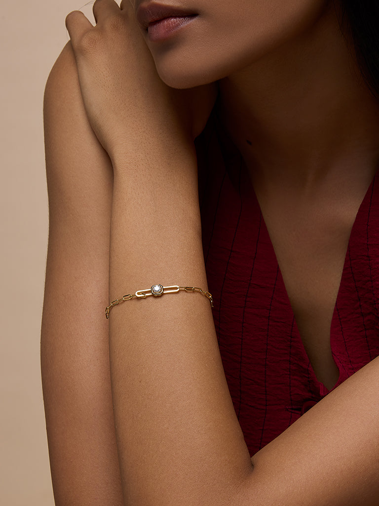 Bold Lab Diamond Chain Bracelet