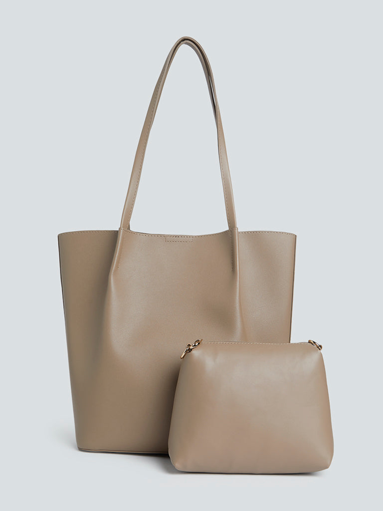 Tote 2025 bag taupe