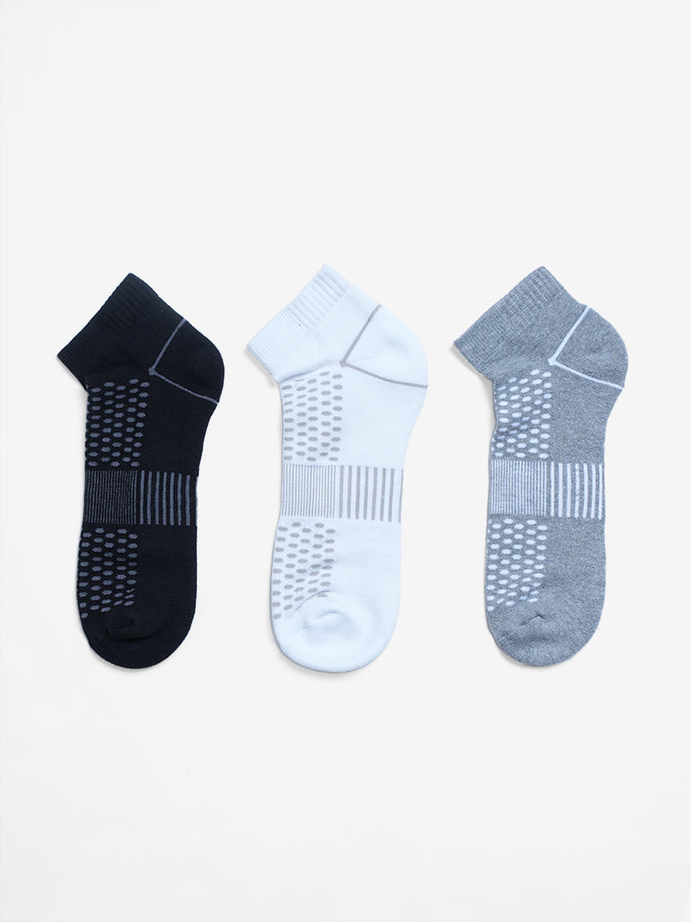 Buy WES Lounge Black Pizza Print Full Length Socks from Westside