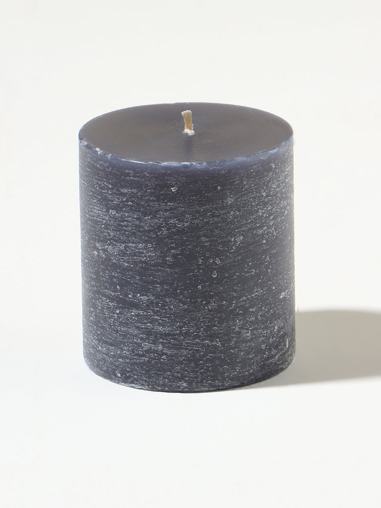 Westside Home Navy Pillar Candle - Small