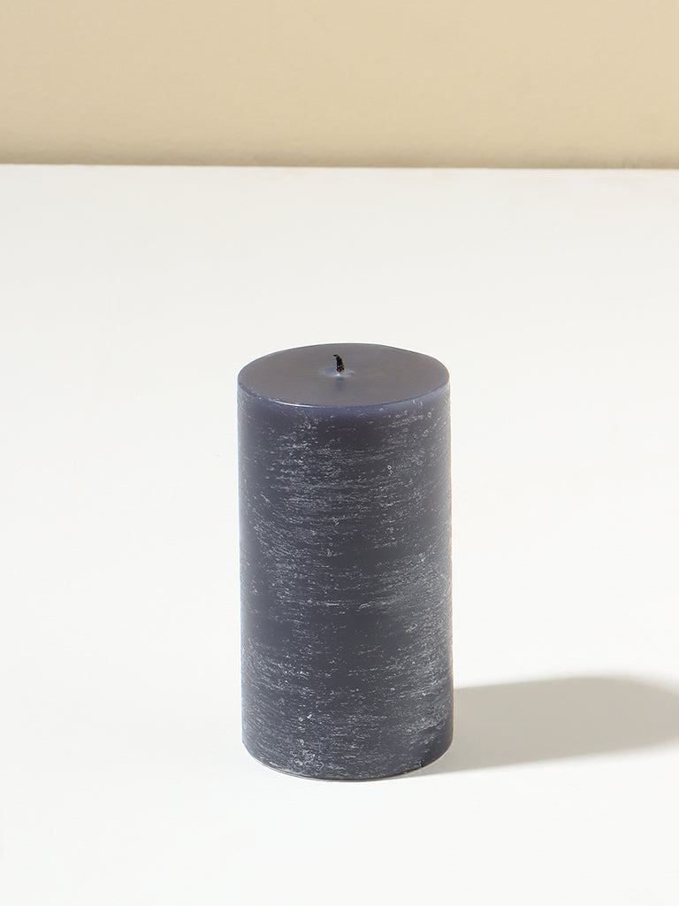 Westside Home Navy Pillar Candle - Large