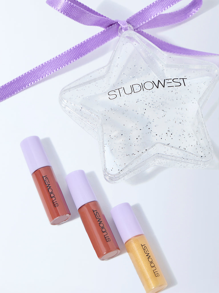 Studiowest Glitzy Minis Lipcolour Brown - Pack of 3