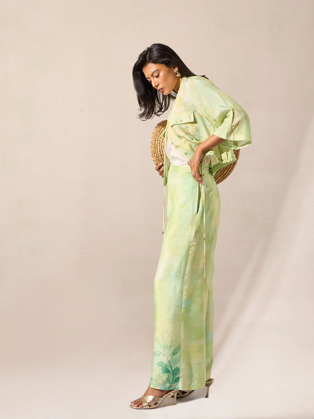 Printed Co-ord Set - Green