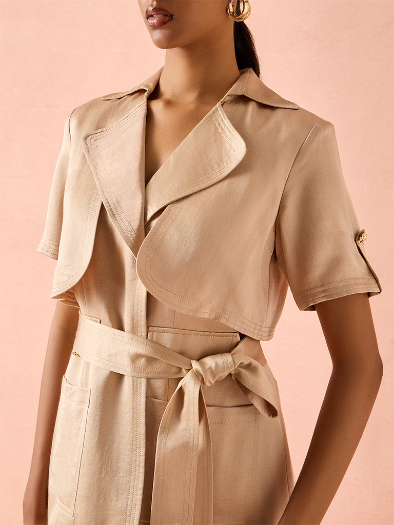 Structured Jacket – Beige
