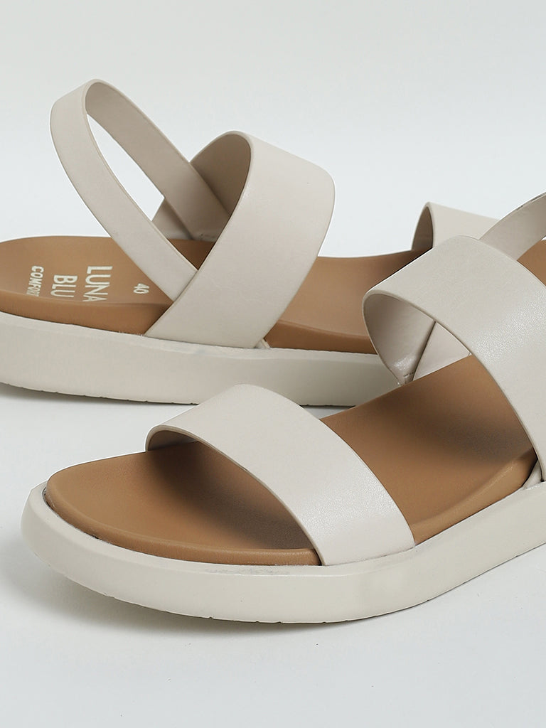 Buy LUNA BLU Ivory Strappy Sandals from Westside