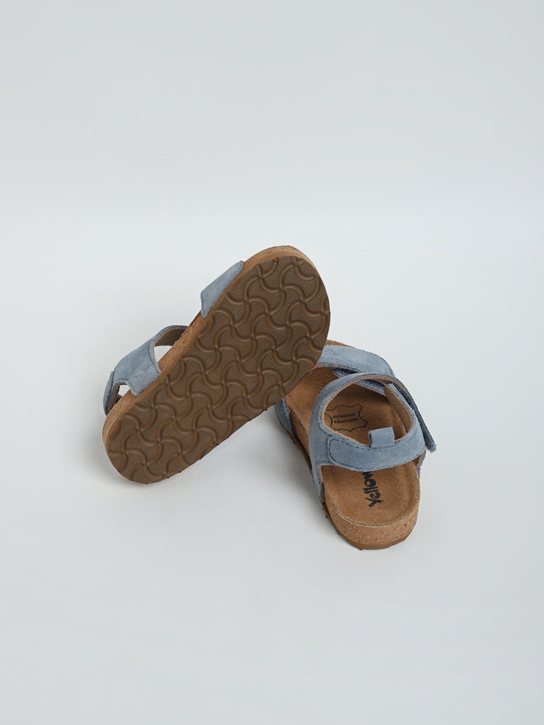 Leather Buckle Sandals - Navy Blue | Boden US