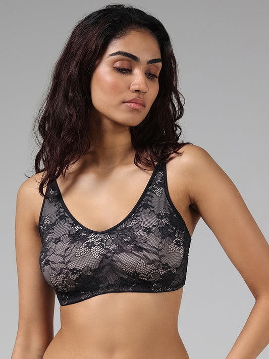 Wunderlove by Westside Aubergine Lace Jasmine Balconette Bra Price in  India, Full Specifications & Offers