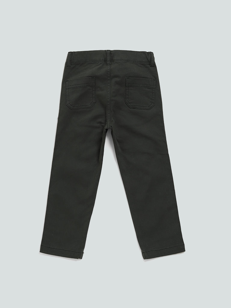 Buy Olive Green Trousers & Pants for Boys by Jack & Jones Online | Ajio.com