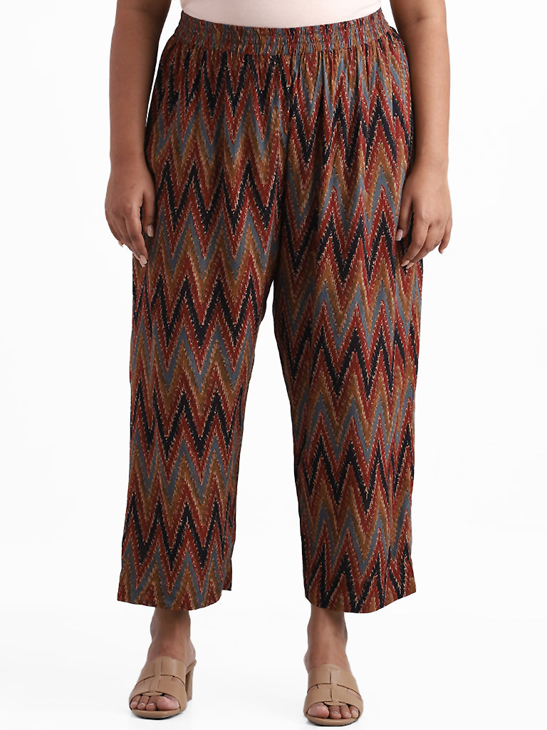 Buy Blue Cotton Block Printed Pants by Designer IKSHITA CHOUDHARY for Women  online at Ogaanmarketcom
