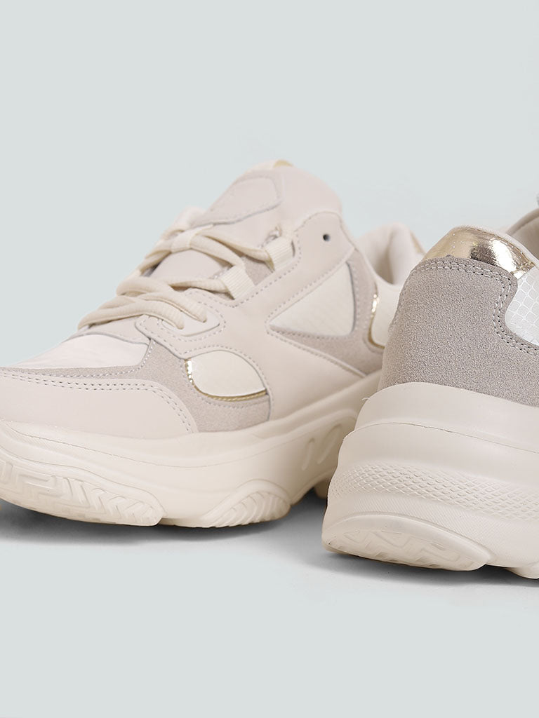 Chunky Sneakers - Light taupe - Ladies