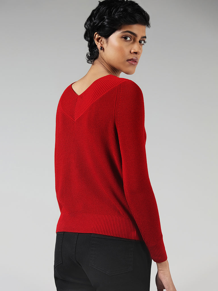 Red hot sale sweater cheap