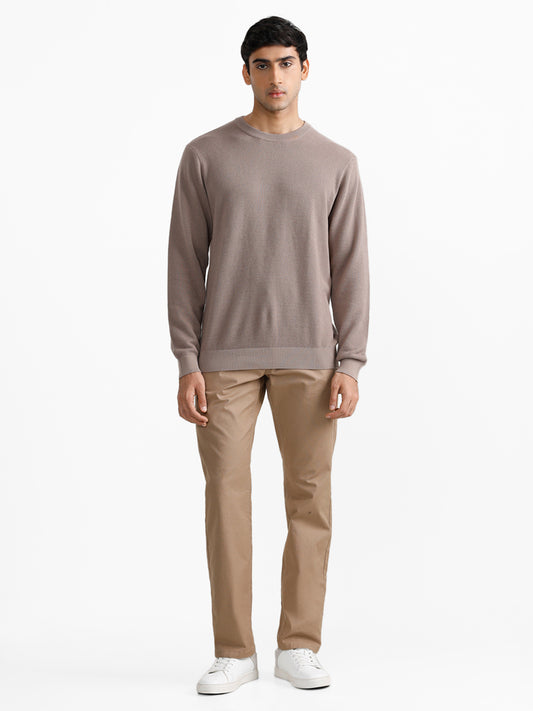 Ascot Taupe Relaxed-Fit Sweater