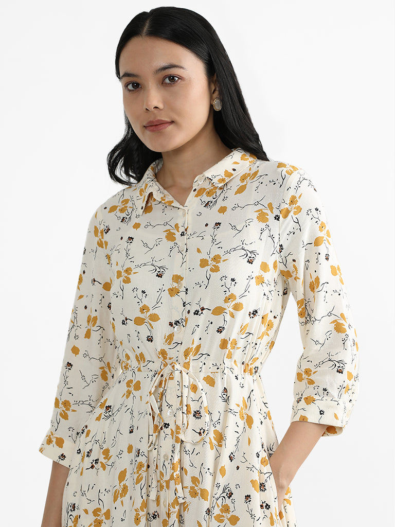 Zara - Polka Dot Shirt - Ecru Black - Women