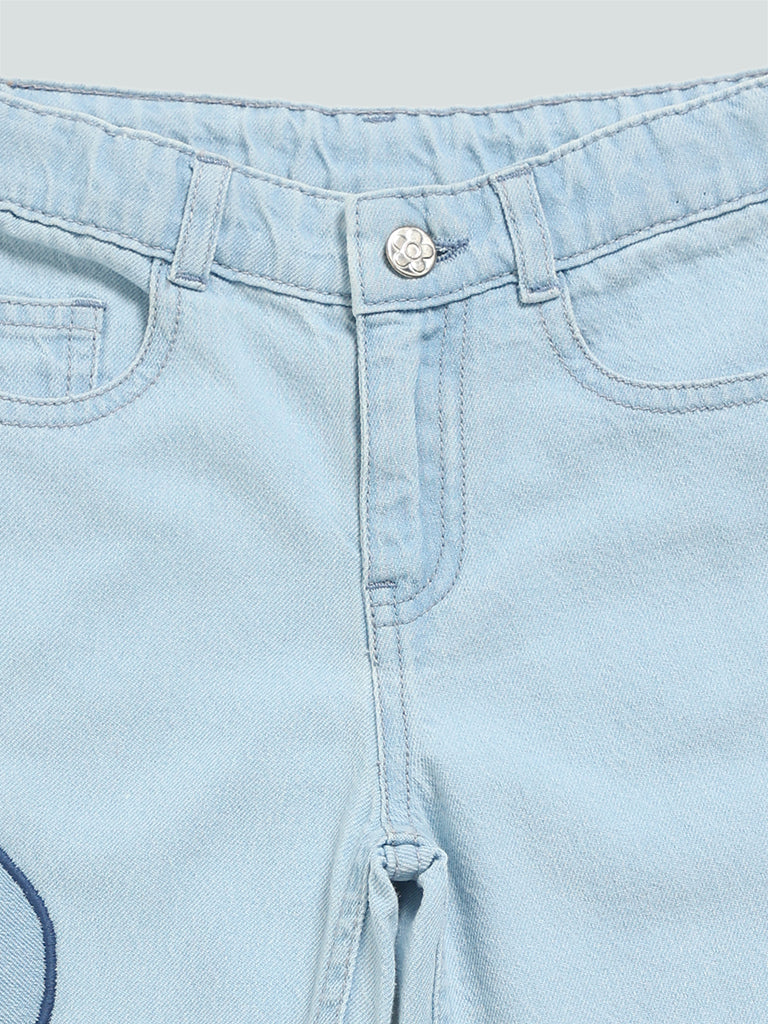 Buy HOP Baby Blue Jogger-Style Jeans from Westside