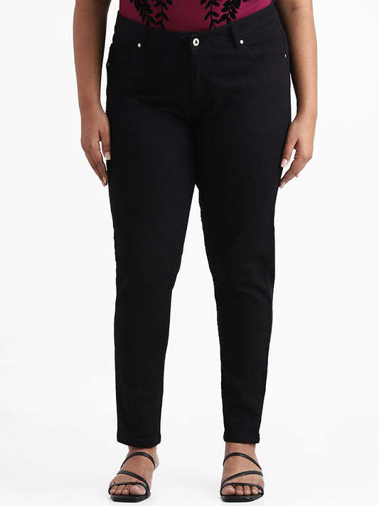 Gia Black Slim - Fit Mid - Rise Jeans