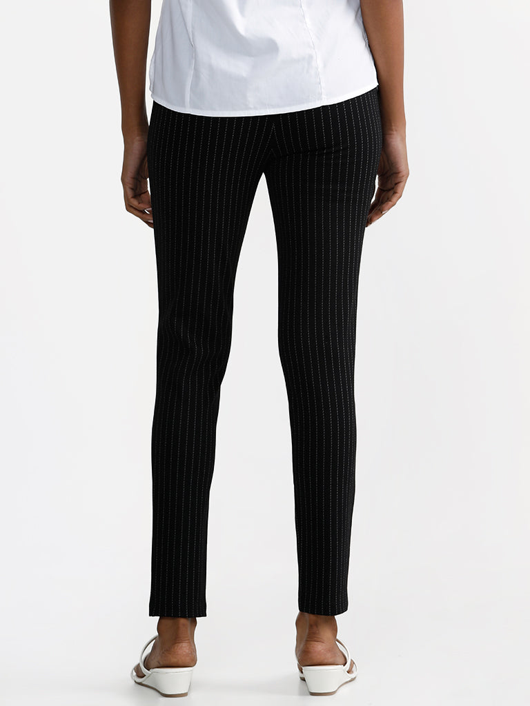 Buy Louis Philippe Black Trousers Online - 800538 | Louis Philippe