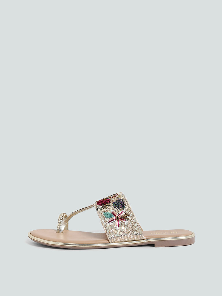 Buy SOLEPLAY by Westside Tan Strap-Detailed Sandals Online at best price at  TataCLiQ