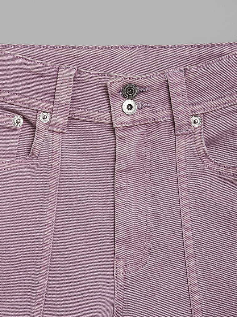 Y&F Kids Lilac Relaxed - Fit Mid - Rise Jeans