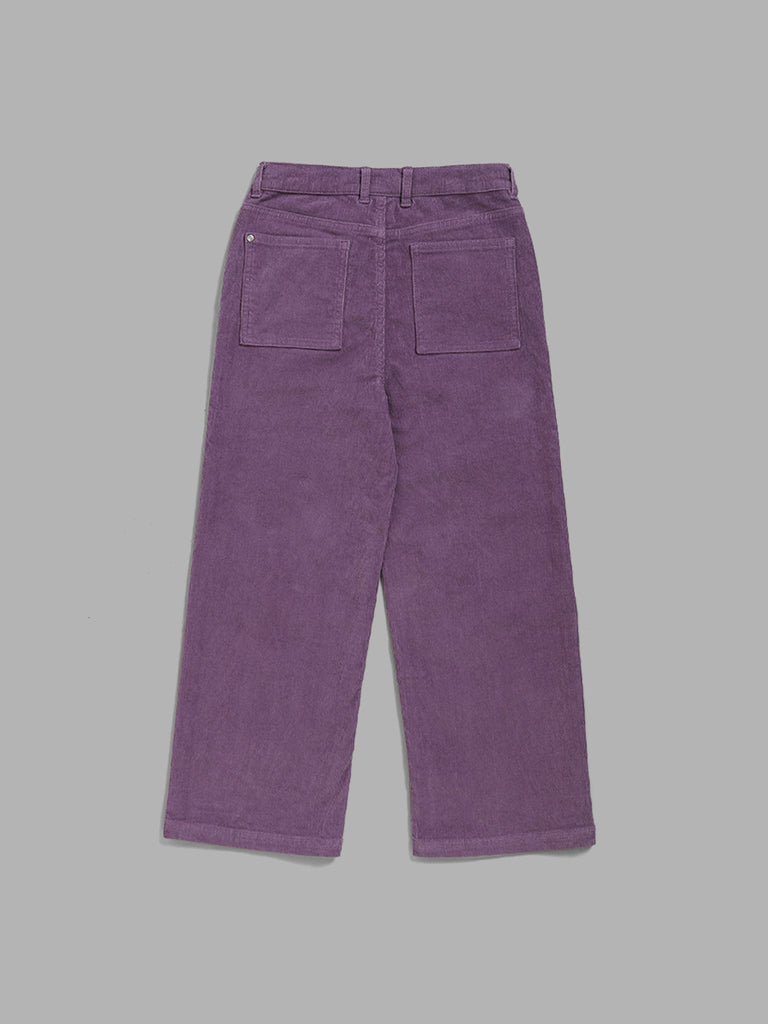 m&s Womens Purple Corduroy Trousers Size 14 L30 in – Preworn Ltd