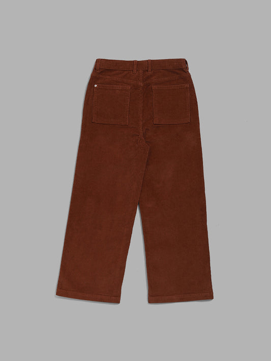 Y&F Kids Brown Corduroy Trousers