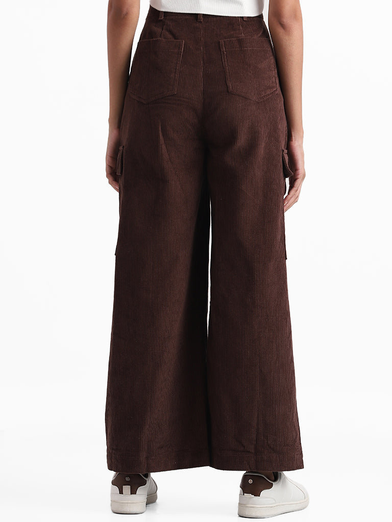 Heather Corduroy Trousers Brown by Meadows | Couverture & The Garbstore