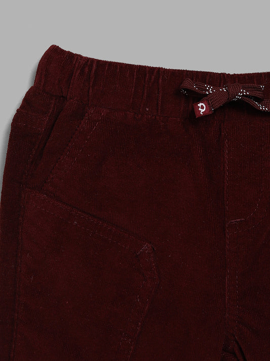 HOP Baby Solid Wine Joggers