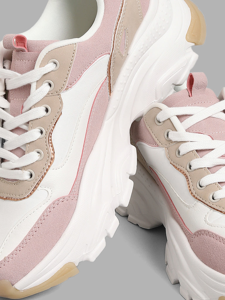 Chunky sales pink sneakers