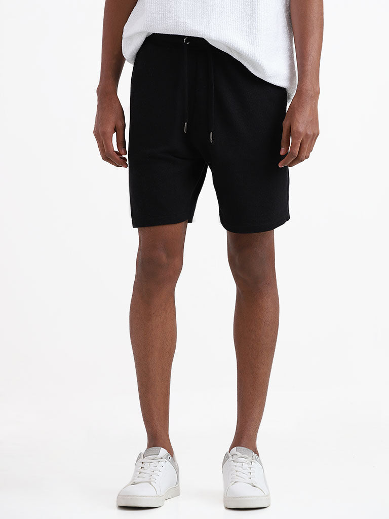 Black slim fit clearance shorts