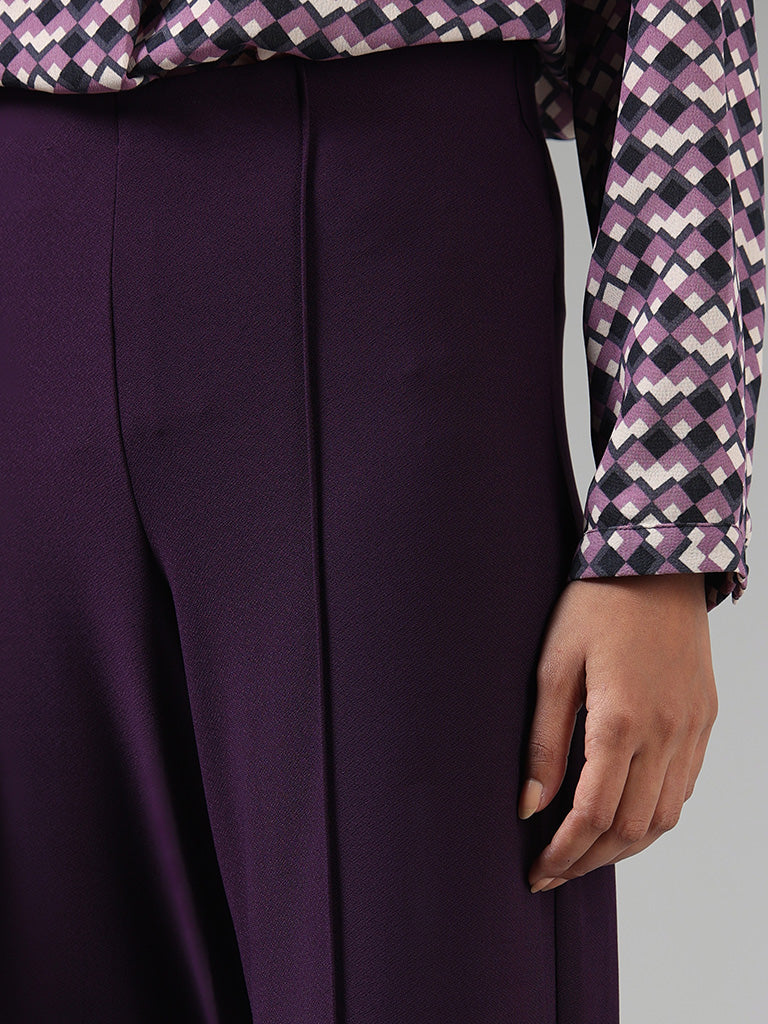 HANGUP Formal Trousers : Buy HANGUP Mens Formal Wear Trouser Purple Online  | Nykaa Fashion