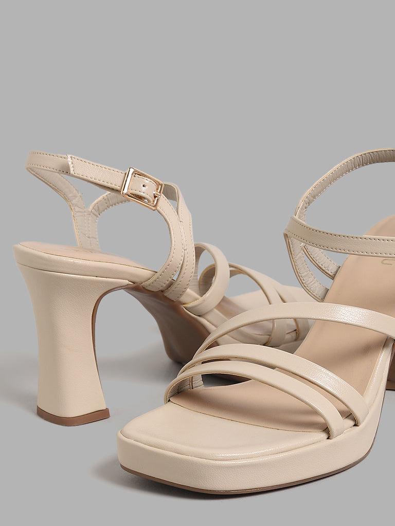 Ivory heeled online sandals