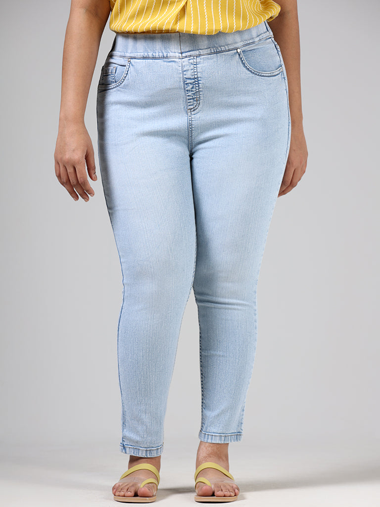 Buy JEALOUS 21 Indigo Super Skinny Fit Ankle Length Denim Womens Jeans |  Shoppers Stop