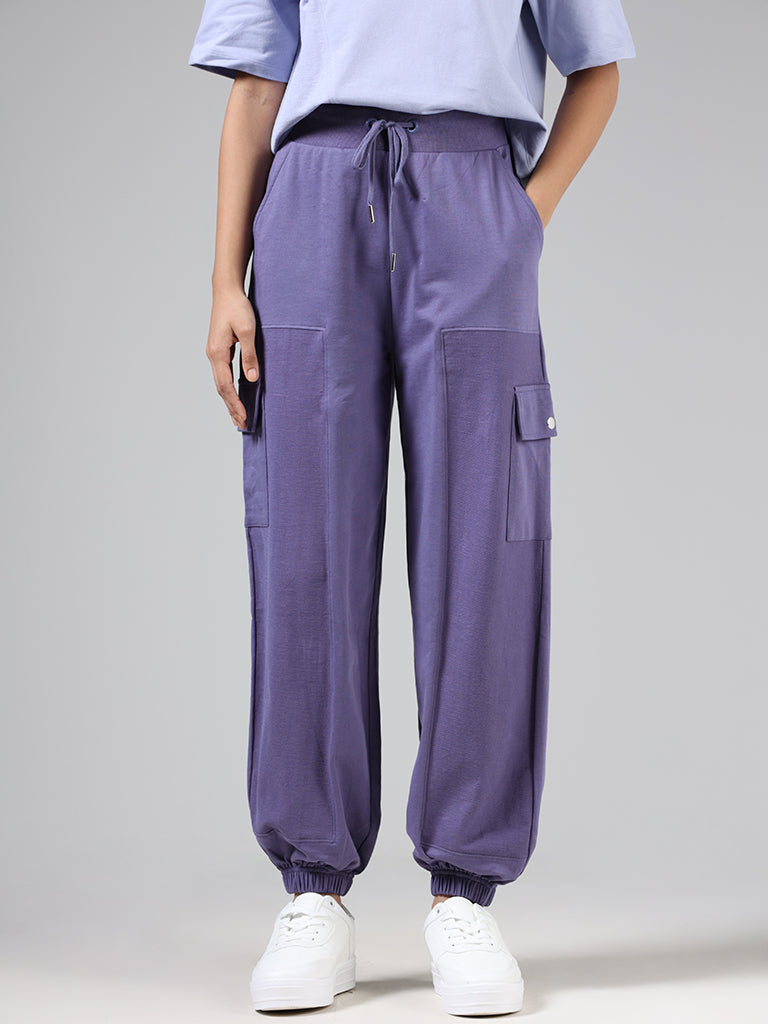 Buy Purple Trousers & Pants for Men by The Indian Garage Co Online |  Ajio.com