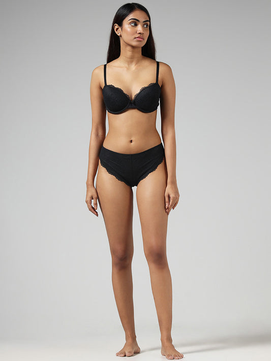 Superstar by Westside Black Ribbed Bikini Briefs Price in India, Full  Specifications & Offers