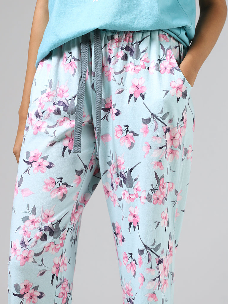 Floral print pyjamas hot sale