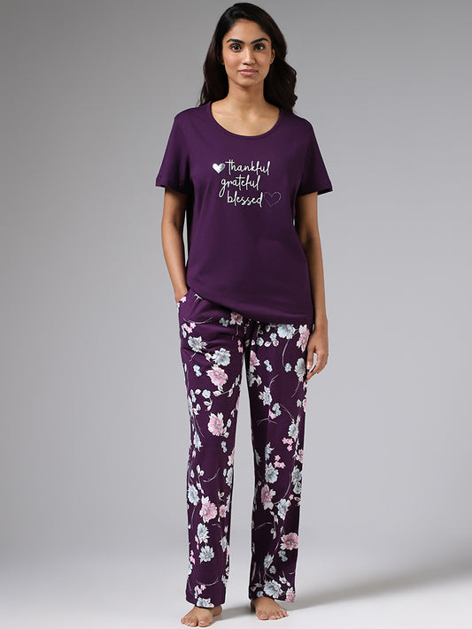 Buy Wunderlove Purple Tapered Shorts from Westside