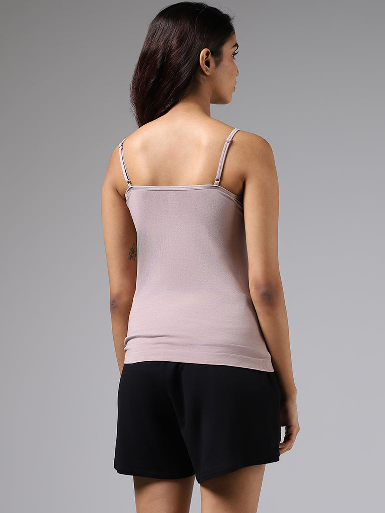 Buy Wunderlove Light Taupe Solid Camisole from Westside