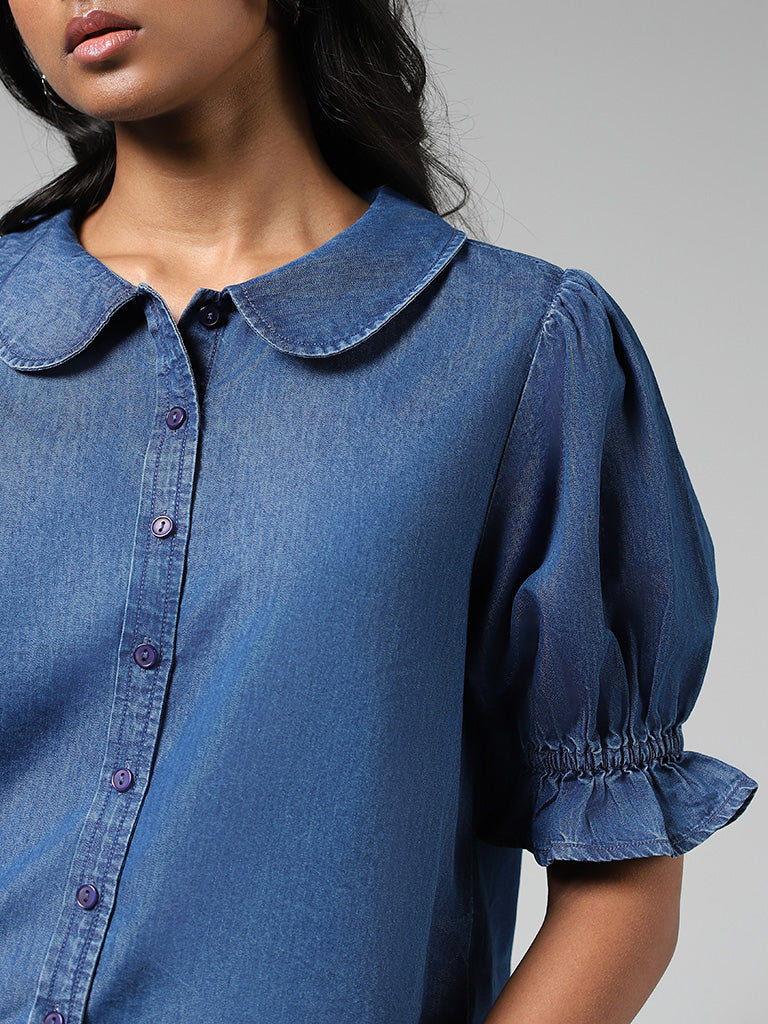 Buy Light Blue Denim Shirt For Men Online @ Best Prices in India | Uniform  Bucket | UNIFORM BUCKET