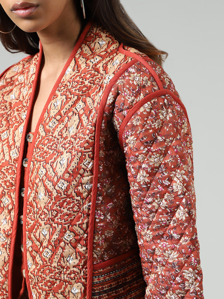 Red Paisley Men's Designer Style Printed Bomber Jacket – Bella Valentina LA