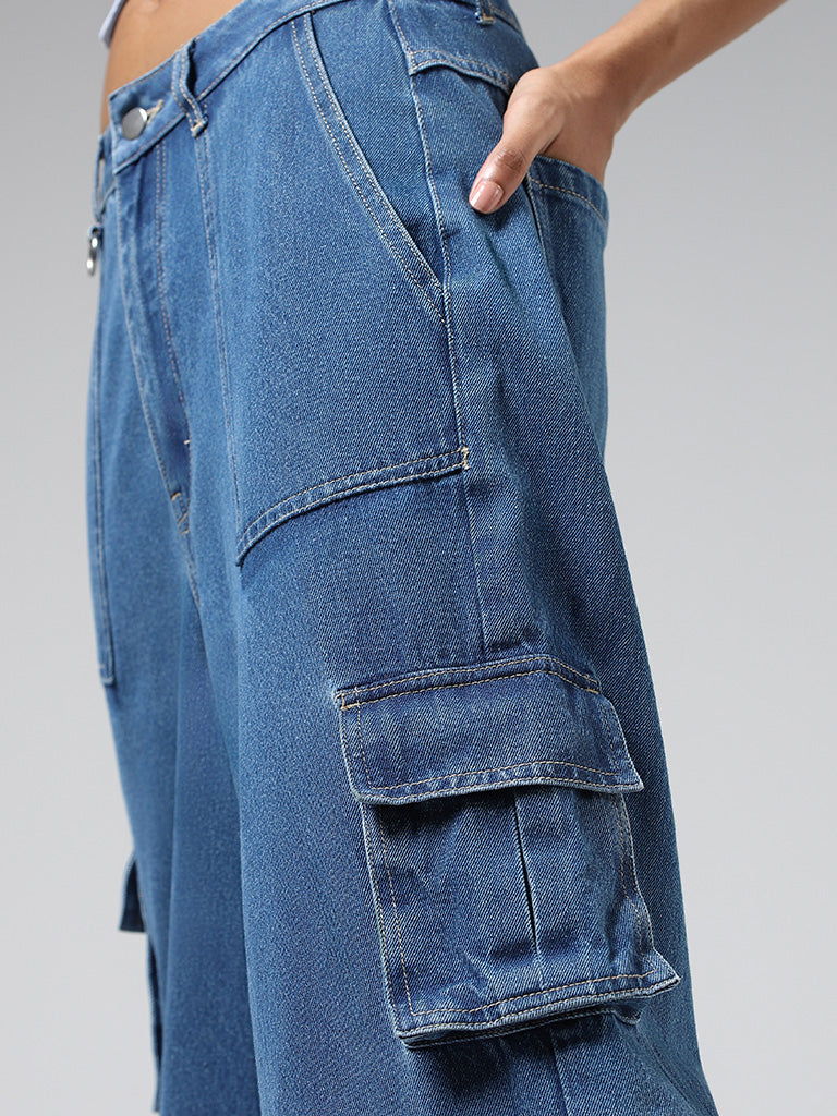 Carrie High Rise Wide Leg Jeans - True Blue | Universal Standard