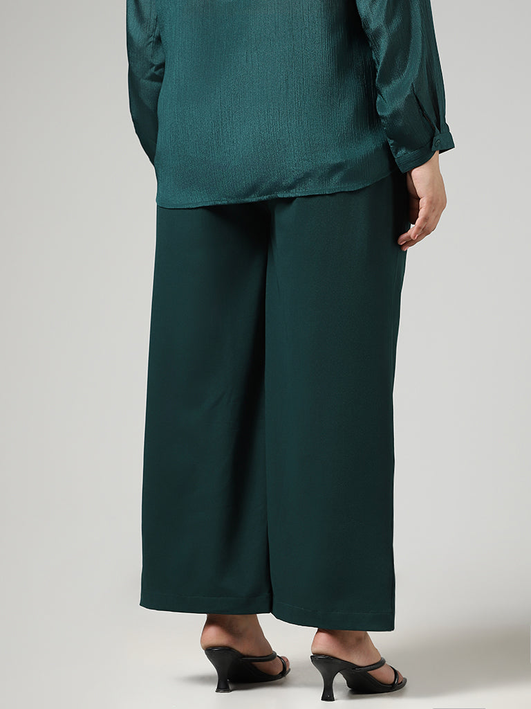 GIA STUDIOS Silk Straight Trousers | Garmentory