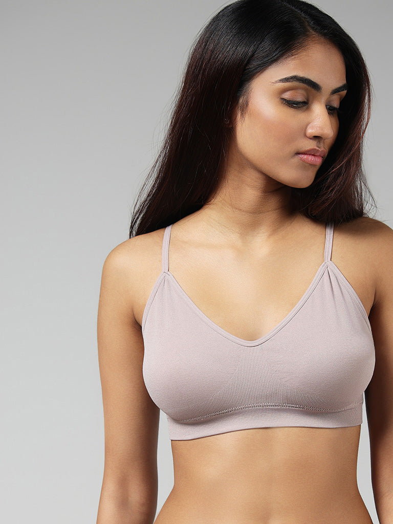 Buy Wunderlove Light Taupe Solid Camisole from Westside