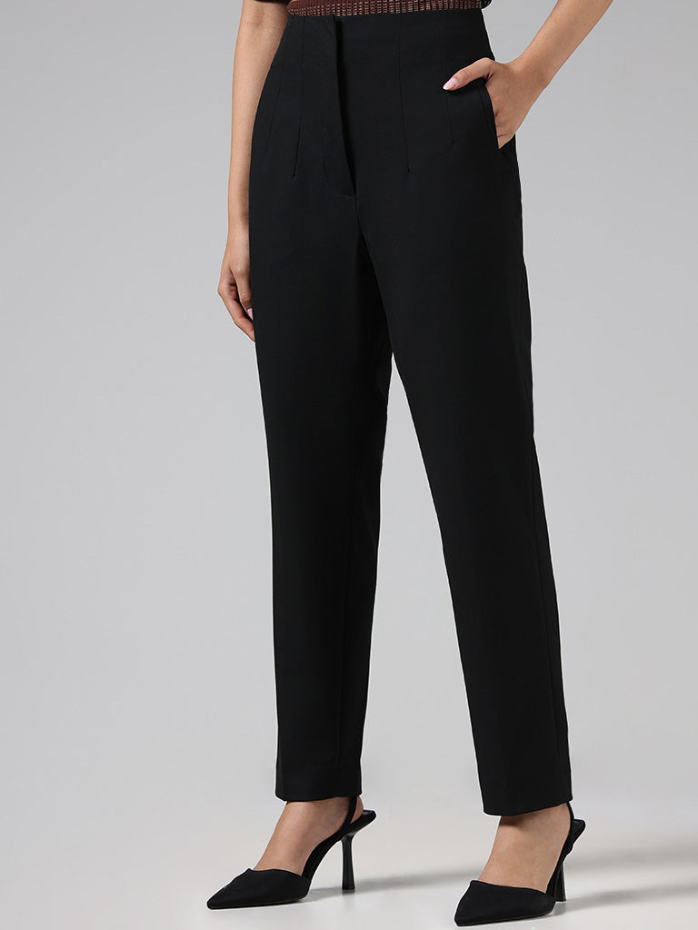 cami flared tailored trousers - Dark Grey | Weekday DK