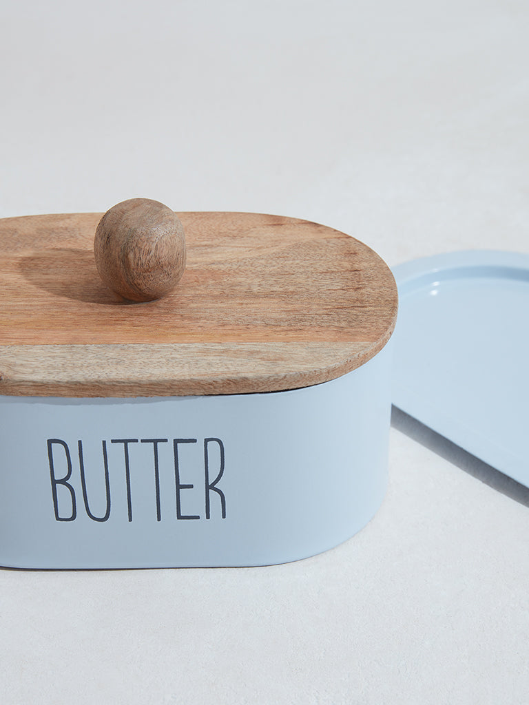 Westside Home Blue Butter Box With Lid