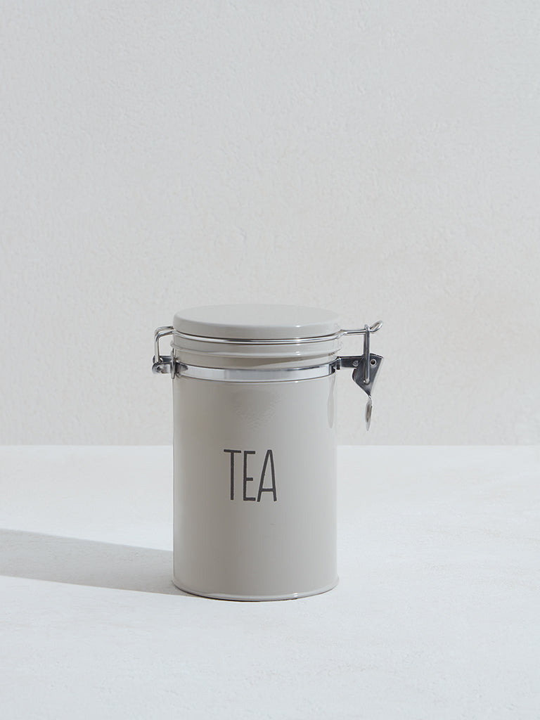 Westside Home Off White Tea Canister