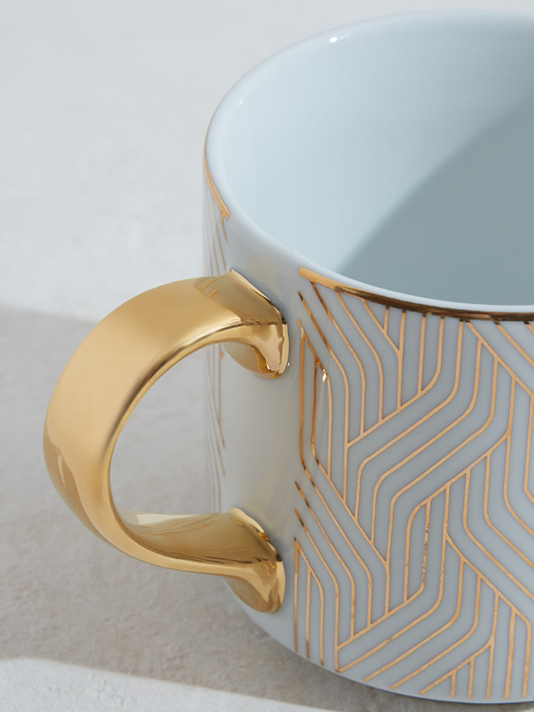 Westside Home Gold Geometrical Design Mug