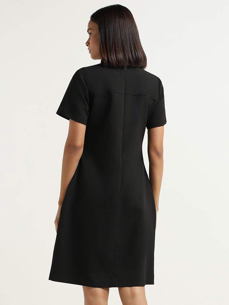 Plain black sale shift dress