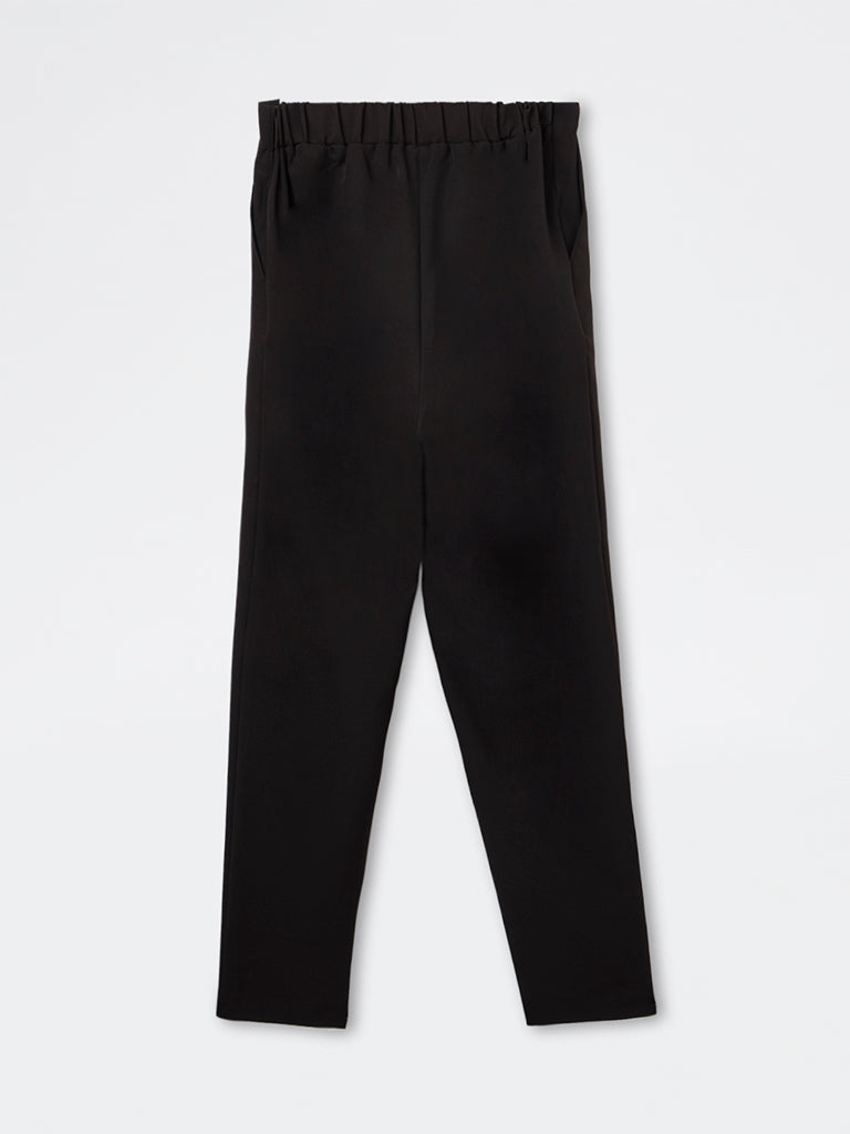 Wardrobe Plain Black Trousers