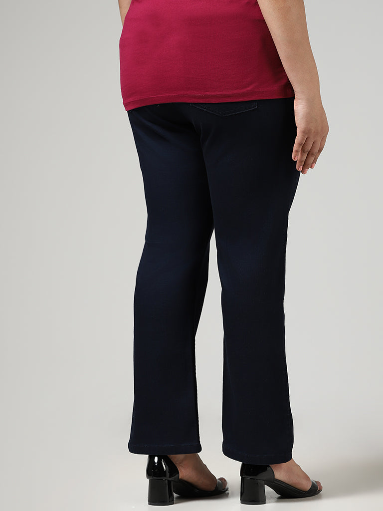 Buy Navy Blue Casual Jeggings Online - W for Woman