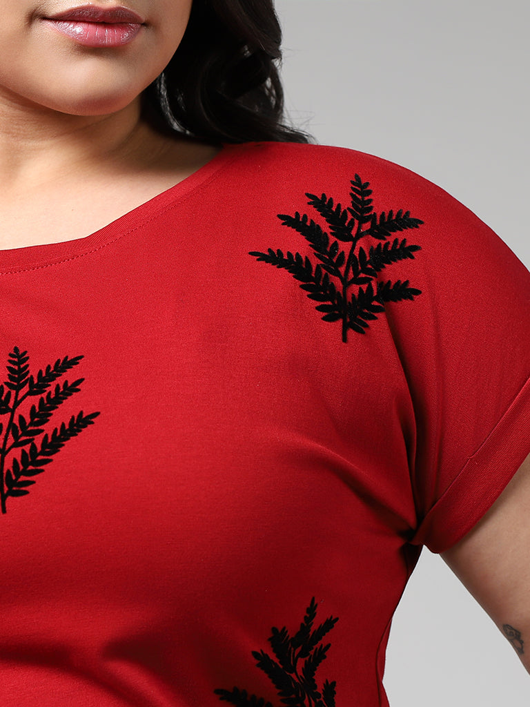 Buy Gia Red Nature from T-Shirt Westside Printed